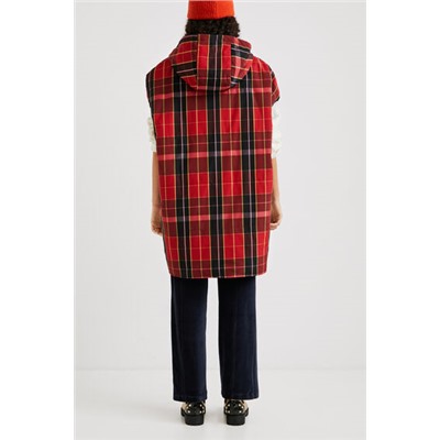 Poncho chaleco tartán