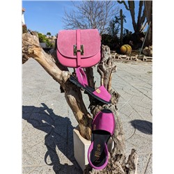 Ab. Zapatos 3106-8 magenta+PELLE · 2704 FUXIA
