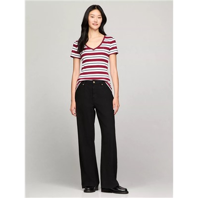 Stripe V-Neck Favorite T-Shirt