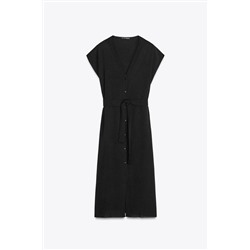 FLOWING DRESS WITH BELT