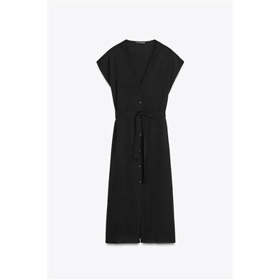 FLOWING DRESS WITH BELT