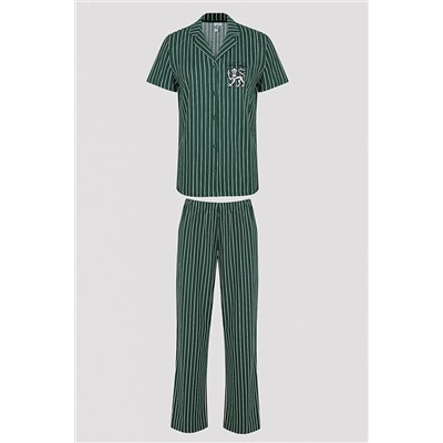 Penti Cambridge Yeşil Gömlek Pantolon Pijama Takımı PNMLQ3F323SK-GN55