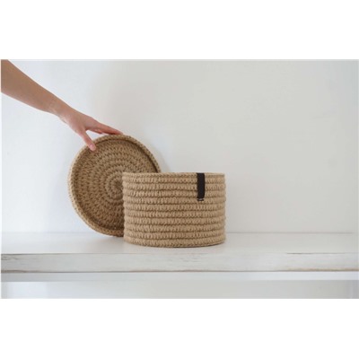 Корзина с крышкой 25х18
