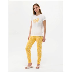 Krem Pijama Takımı