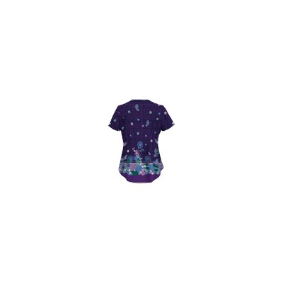 UA Butterfly Chic Grape Print Scrub Top