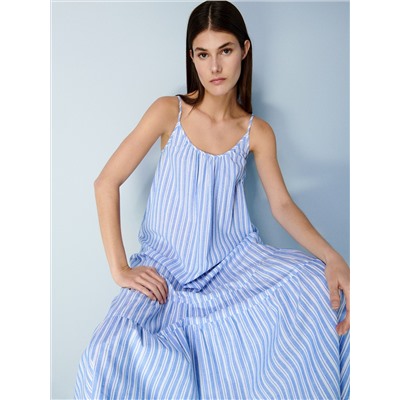 Maxikleid aus Leinenmischung