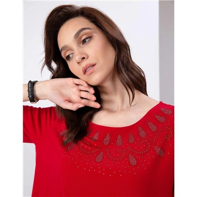 Kırmızı Comfort Fit Bluz