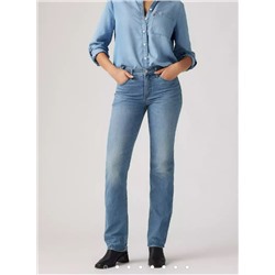 Model is 5'9", Waist 27", Wearing size 27 x 30 314 Shaping Straight Women's Jeans