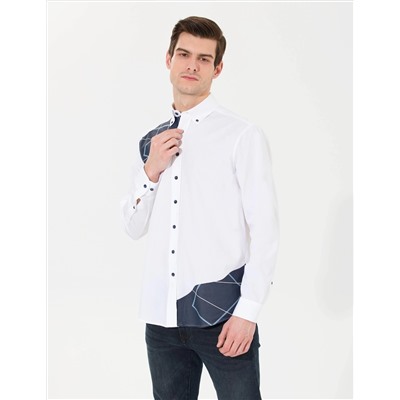 Taş Comfort Fit Uzun Kollu Gömlek