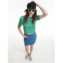 Minirock aus Denim