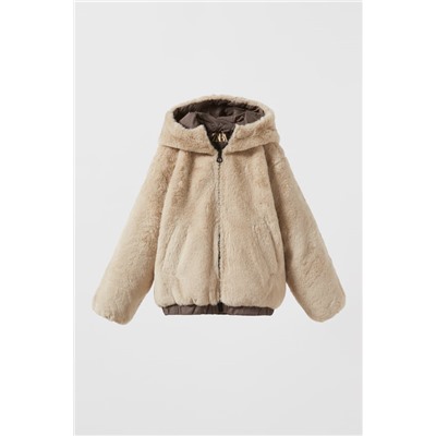 CAZADORA COMFY ACOLCHADA EFECTO PELO