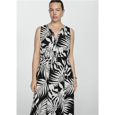 Vestido lazos estampado