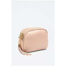 Bandolera de piel Rosa y dorado - Firenze Artegiani