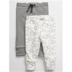 Baby Print Pull-On Pants (2-Pack)