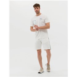 Ekru Slim Fit Örme Şort