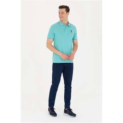 Erkek Mint Basic Polo Yaka Tişört