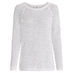 Damen Strickpullover mit Lochstruktur