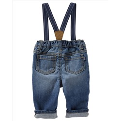 Suspender Jeans - Derby Wash