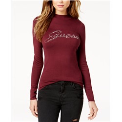GUESS Holly Embellished Cutout Top