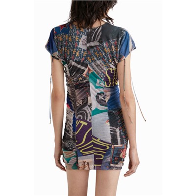 Vestido mini slim rushing