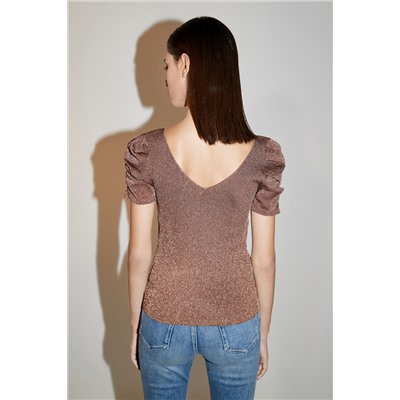 Camiseta Marrón jaspeado