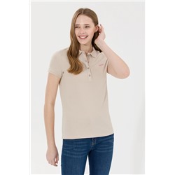 Kadın Taş Basic Polo Yaka Tişört