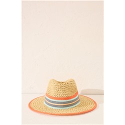 Sombrero pequeño rafia multicolor