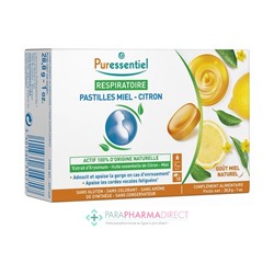 Puressentiel Respiratoire Pastilles Miel - Citron 18 pastilles