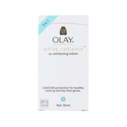 Осветляющий лосьон для лица с защитой от солнца SPF19 PA++ Olay 30 мл / Olay White Radiance UV Whitening Lotion 30ml