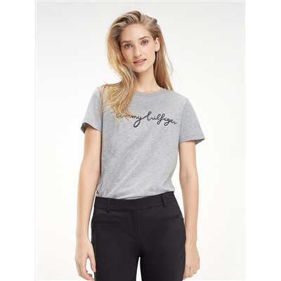 TOMMY HILFIGER SCRIPT LOGO T-SHIRT