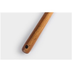 Шумовка, 33 см, силикон/дерево, молочный, Wenge, 63412