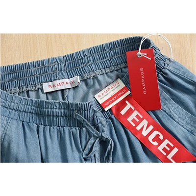 Летние тонкие брюки Tencel с эластичной резинкой и высокой талией