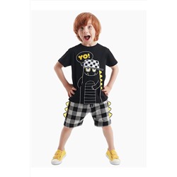 Denokids Yo Dino Erkek Çocuk Şort Takım CFF-20Y2-003