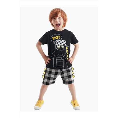Denokids Yo Dino Erkek Çocuk Şort Takım CFF-20Y2-003