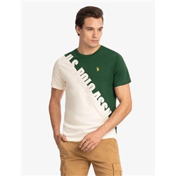 U.S. POLO ASSN. DIAGONAL COLORBLOCK T-SHIRT