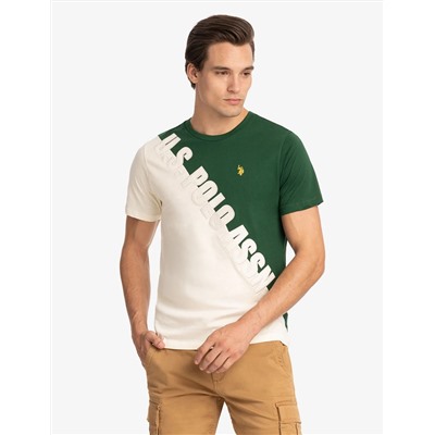 U.S. POLO ASSN. DIAGONAL COLORBLOCK T-SHIRT