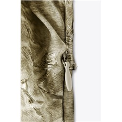 TEXTURED DRAPED DRESS