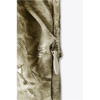 TEXTURED DRAPED DRESS