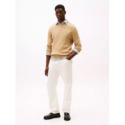 Cable Knit Crewneck Sweater