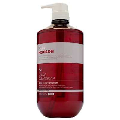 PAUL MEDISON Nutri Shampoo Blanc Clean Soap Парфюмированный шампунь для волос с ароматом цветочного мыла 1077мл