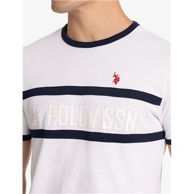 CREW NECK RINGER LOGO T-SHIRT