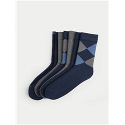 LC Waikiki Desenli Erkek Soket Çorap 7'li, LCW ACCESSORIES                                            
                                            Desenli Erkek Soket Çorap 7'li