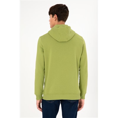 Erkek Fıstık Yeşili Basic Sweatshirt