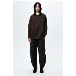 FEW ITEMS LEFT PLUSH JOGGER TROUSERS WITH PLEATS