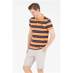 Erkek Turuncu Polo Yaka Tişört
