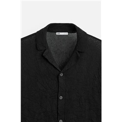 CAMISA PUNTO EFECTO ARRUGADO