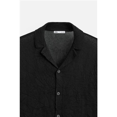CAMISA PUNTO EFECTO ARRUGADO