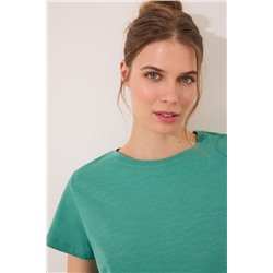 Camiseta manga corta 100% algodón verde