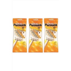 Gillette, Permatik 10 Lu Poşet X 3 Adet