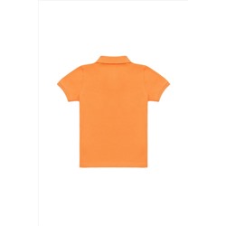 Erkek Çocuk Turuncu Basic Polo Yaka Tişört